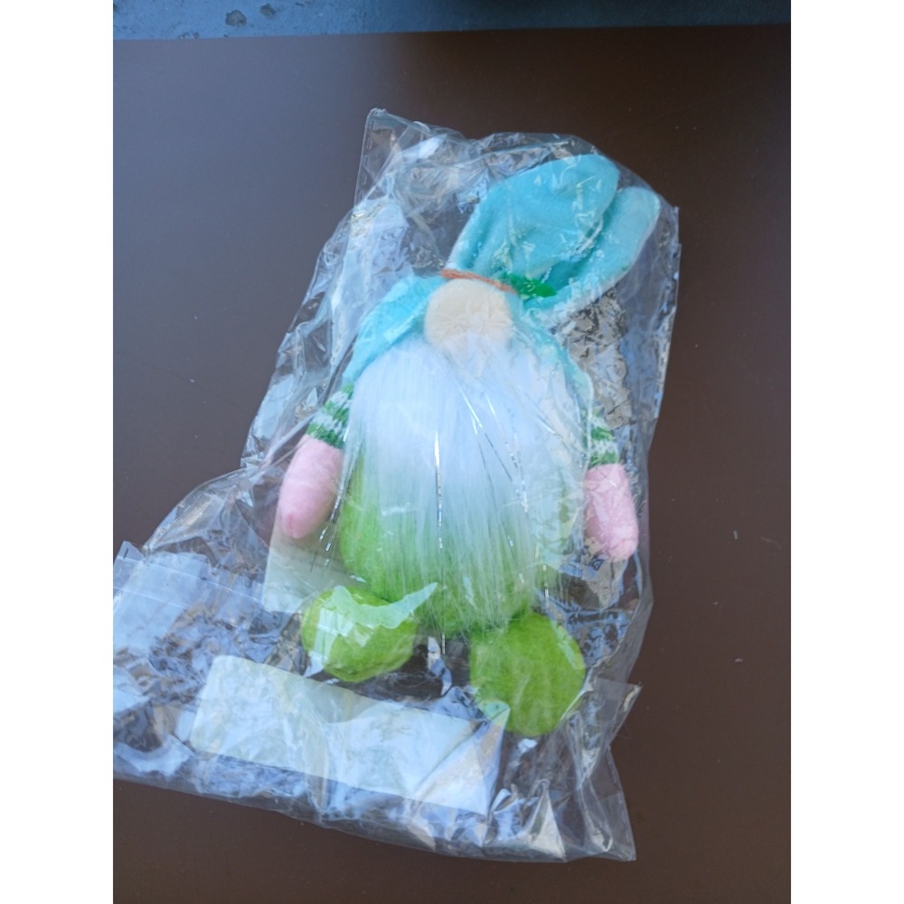 Easter Bunny Gnome Plush Spring Home Decor Green Blue Tomte Bunny Ears 7 Inch